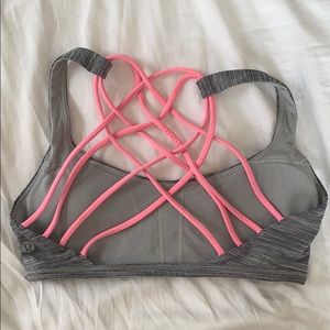 lululemon Free to Be (Wild) bra | grey & pink
